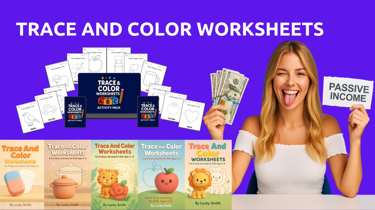 🚀 New for Parents, Teachers &amp; Digital Creators!
Turn Trace &amp; Color Worksheets into a real income stream with FULL PLR Rights.
600+ ready-to-print pages for KDP, Etsy, TPT &amp; more.
Rebrand → Resell → Profit.

👉 tinyurl.com/TraceAndColorW…

#TraceAndColor #PLRProducts #EtsySeller