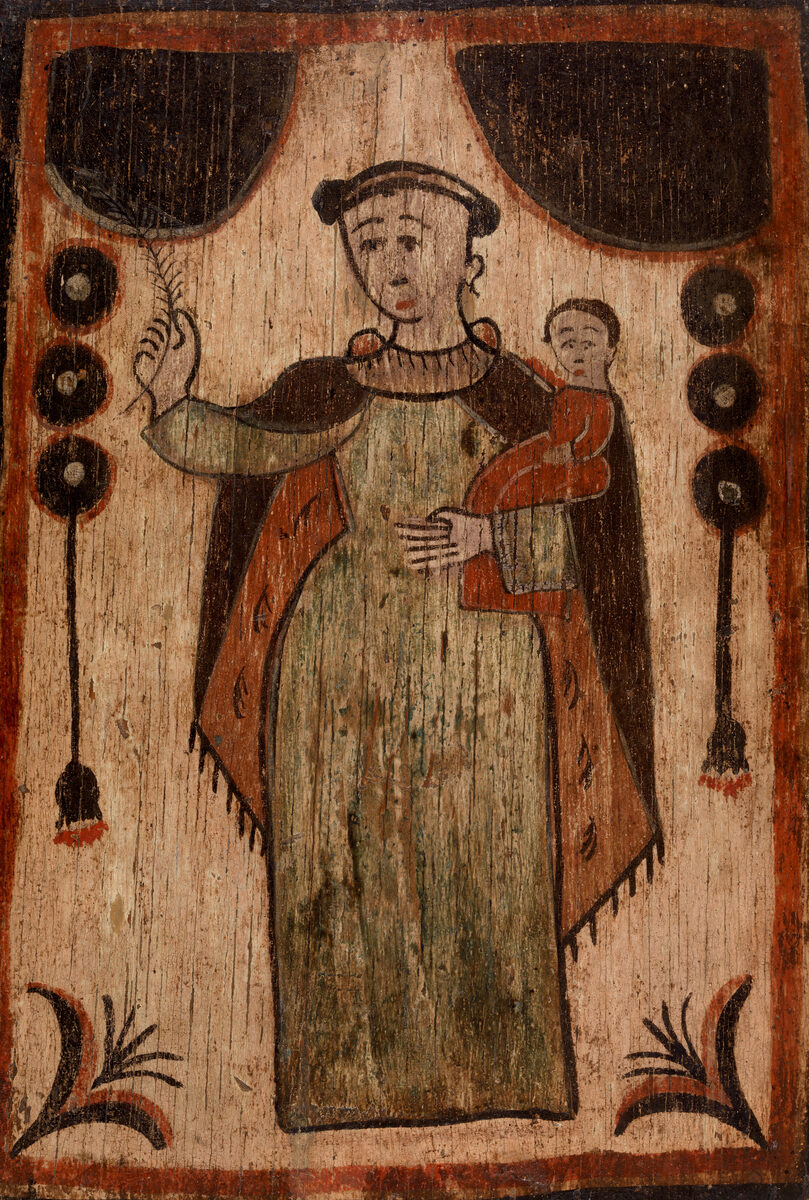 Saint Anthony (San Antonio)  by The Santo Niño Santero collection.barnesfoundation.org/objects/6302/