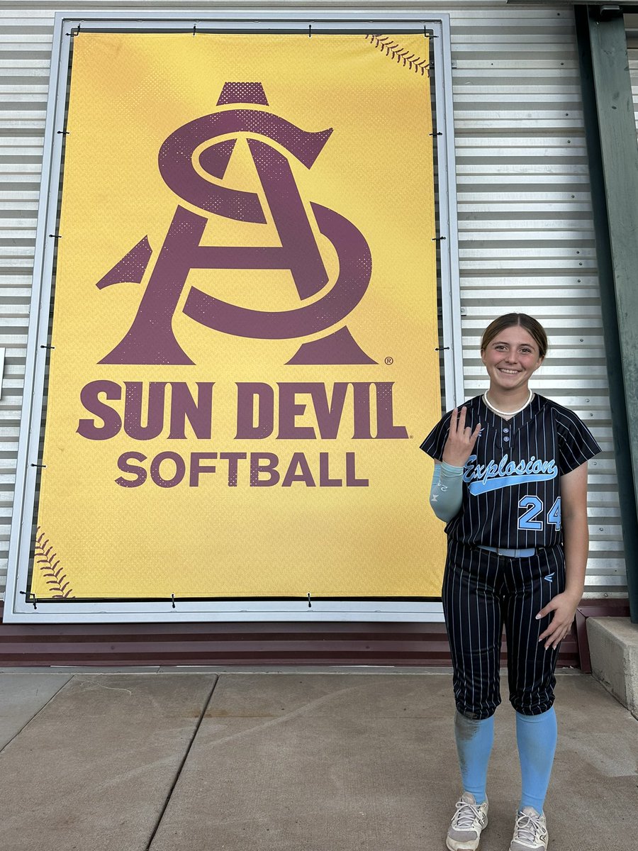 Thank you so much <a href="/ASUSoftball/">Sun Devil Softball</a> <a href="/Coach_JBloomer/">Coach Josh Bloomer</a>  <a href="/hailey_decker_/">Hailey Decker</a> for having me out to your camp I had so much fun and I can’t wait to come back. FORKS UP! GO DEVILS!
<a href="/ExplosionKim/">Explosion_Kim_Softball</a> <a href="/explosiontavera/">Explosion Kim/Tavera 14U</a>