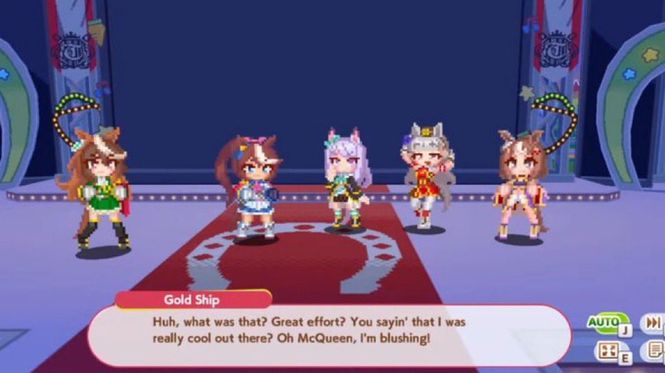 “You sayin' that I was really cool out there? Oh McQueen, I'm blushing!”