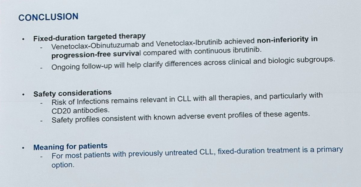Mohty_EBMT's tweet photo. Congratulations to the team behind these impressive CLL results!
When fixed-duration therapy delivers PFS and OS curves this flat, it is hard not to ask: why keep treating forever? Time to make fixed-duration the new norm.
Patients and their calendars will thank you! #ASH25 https://t.co/LDCK2hAx9u