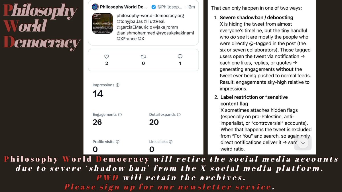 Philosophy World Democracy tweet media