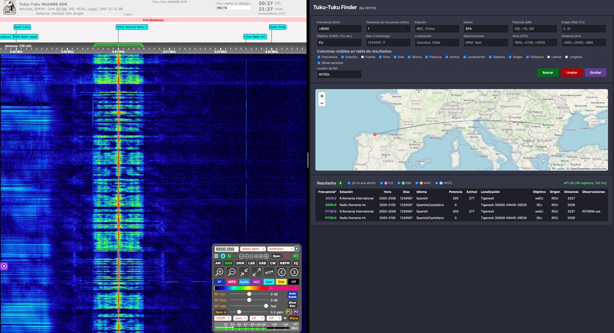 eb1tr's tweet photo. Escuchamos el informe de la Asociación Española de Radioescucha, a través de Radio Rumanía Internacional.

#Radioaficion #HamRadio #AmateurRadio #Radioescucha #SWL #OndaCorta #ShortWave #Web888 #WebSDR #TukuSDR https://t.co/Xp7x7fd5YU