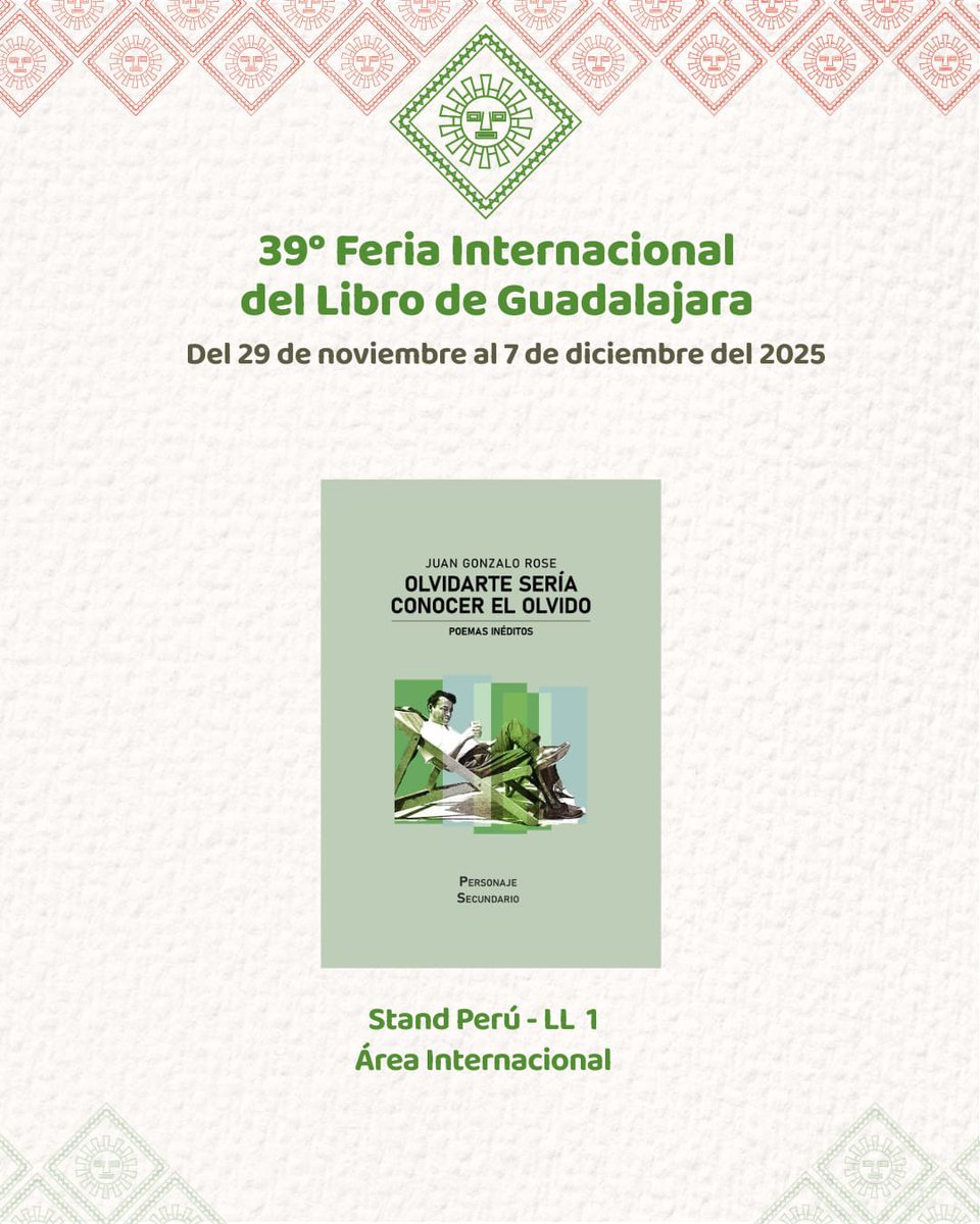 epsecundario's tweet photo. Personaje Secundario en la FIL Guadalajara 💥✌️
Encuentra una selección de nuestro catálogo en el stand Perú LL 1 Área Internacional de la Feria Internacional del Libro de Guadalajara. https://t.co/4uCtoKoMi1
