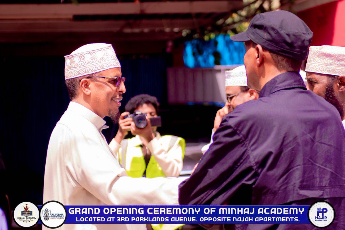 MPyusufhassan's tweet photo. This morning, I was honoured to inaugurate Minhaj Academy in Parklands. As an extension of the California Group of Schools—an integrated and highly successful institution that has graduated  thousands of children from Eastleigh and beyond—I am excited about the new opportunities it provides. The event was attended by HE Jabril Ibrahim, Ambassador of Somalia to Kenya; Ambassador Mohamed Abdi Affey; Group Patron Sheikh Mahamud Mohamed Shibli; Chairman Eng. Mahamud Tawane; Vice Chairman Abdirahman Mohamed Shibli; and Abdifatah Ali Hassan, CEO of Rodol Homes.