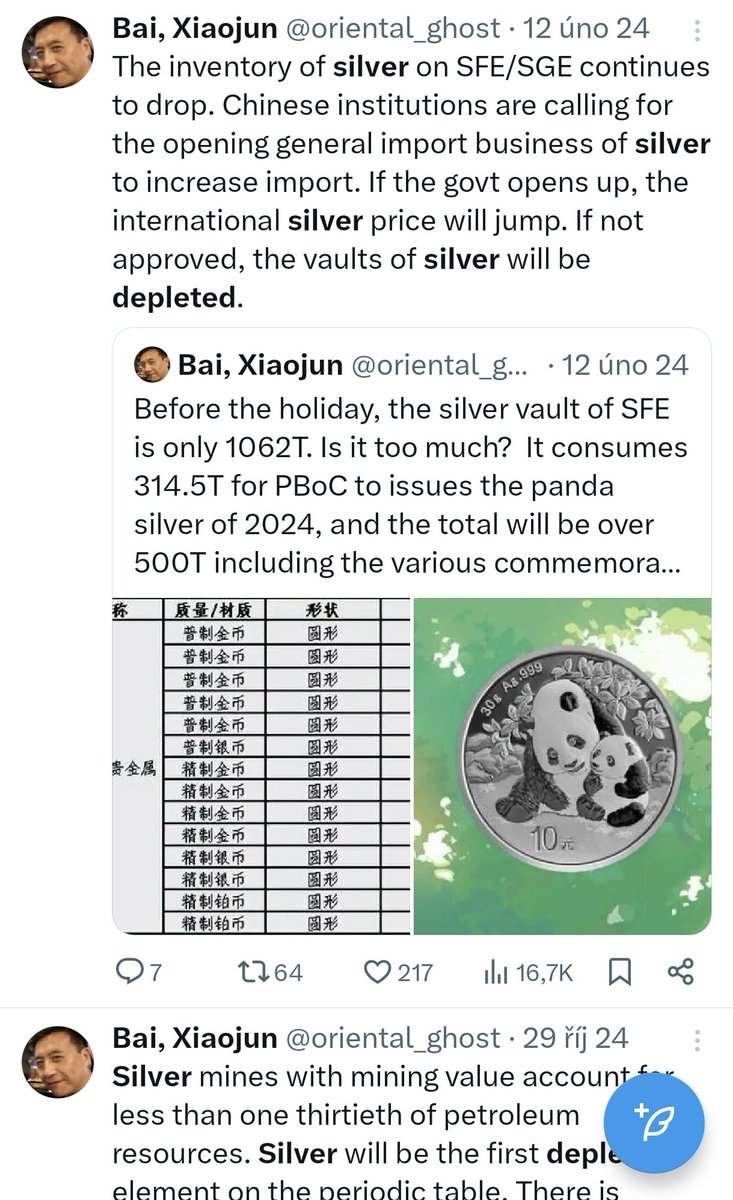 honzacern1's tweet photo. Funny how in early 2024 silver was “depleting”, SGE was draining, and imports were urgent…
Now the narrative suddenly flips.
The data didn’t change — and certainly not for the better.
Only the script did. 🤭🤣
#SilverMemory https://t.co/EWBmF7HYsr