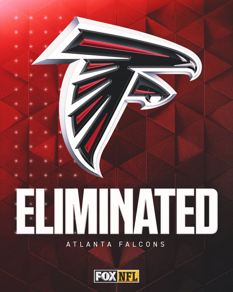 The Atlanta Falcons have been eliminated from playoff contention.