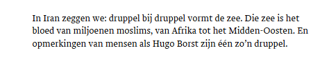DingodeH's tweet photo. @bertbrussen Moslims zijn weer eens het slachtoffer. Niet van elkaar natuurlijk, maar OOK van mensen als Hugo Borst. Ik begrijp dat Amini een Iraniër is. Die zijn meestal een stuk intelligenter. https://t.co/U8QsRUza45