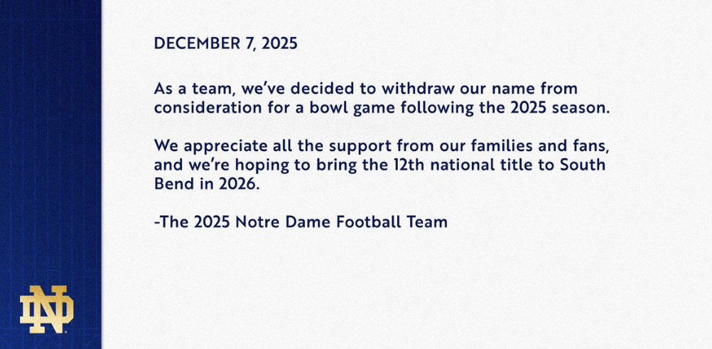 Great lesson for young people: don't get your way, quit.  ☘️