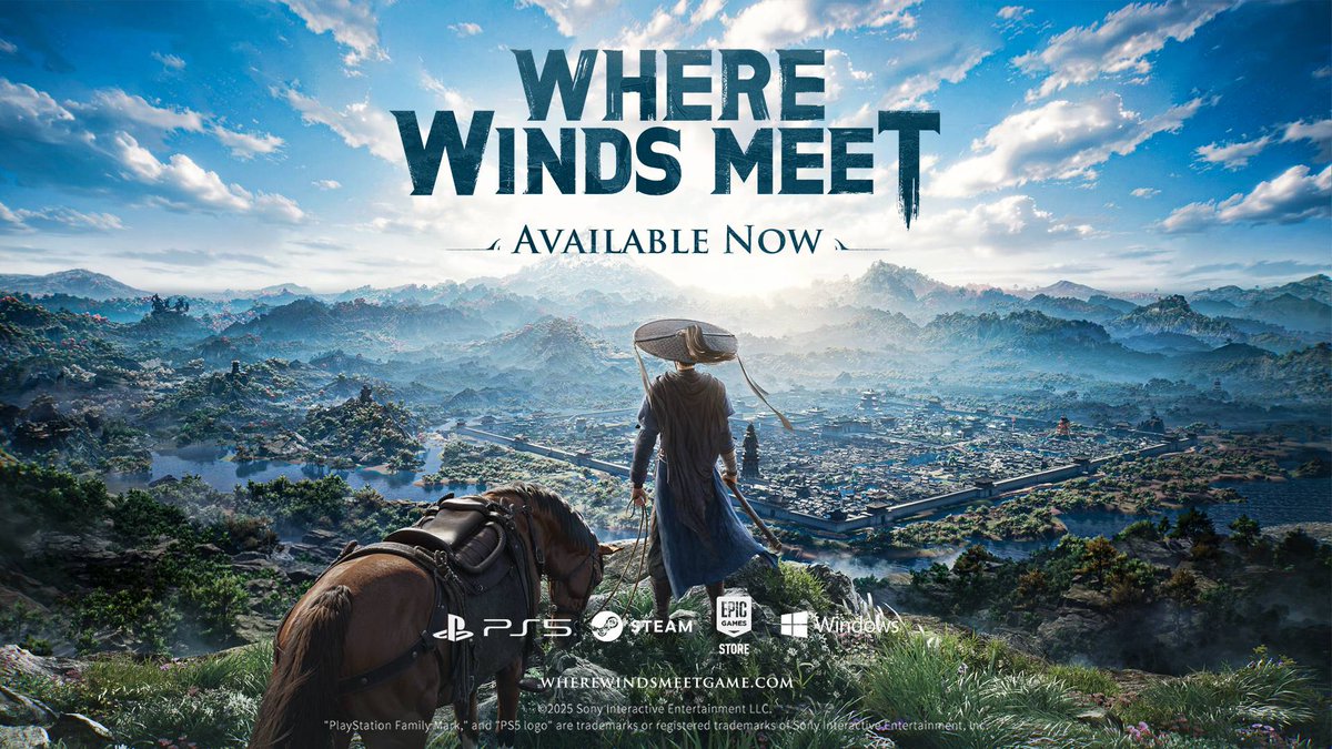 accountiogg's tweet photo. Where Winds Meet has been getting a lot of attention lately. 

A free-to-play martial arts RPG on Steam that truly feels alive, from its fluid combat to its detailed world design.

Explore ancient China, duel strangers, meditate on mountaintops, or just enjoy the scenery.

Have you tried it yet? 👀

#WhereWindsMeet
