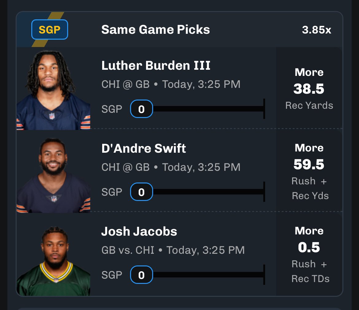 CoinofCollect's tweet image. 💎Packers vs Bears Props💎

So excited for game time!! Cold day in Wisconsin so don’t expect a complete air raid in this game. Josh Jacob’s being on a td dry streak just sets this up for success! Follow me when you hit✅