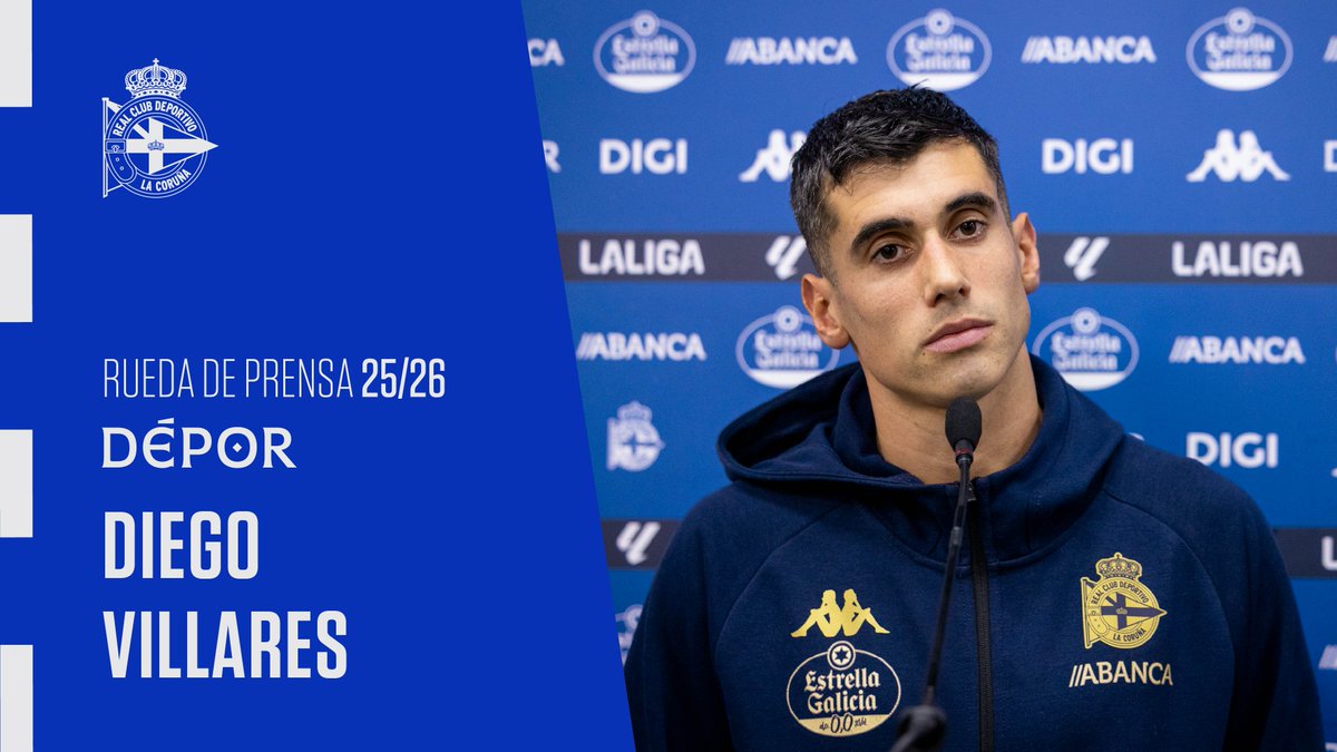 RCDeportivo's tweet photo. 🎙️ Comparecencia na zona mixta de #ABANCARIAZOR de Diego Villares despois do #DéporCastellón.

📺 https://t.co/5zy0p2F3sG https://t.co/WydXazS4AS