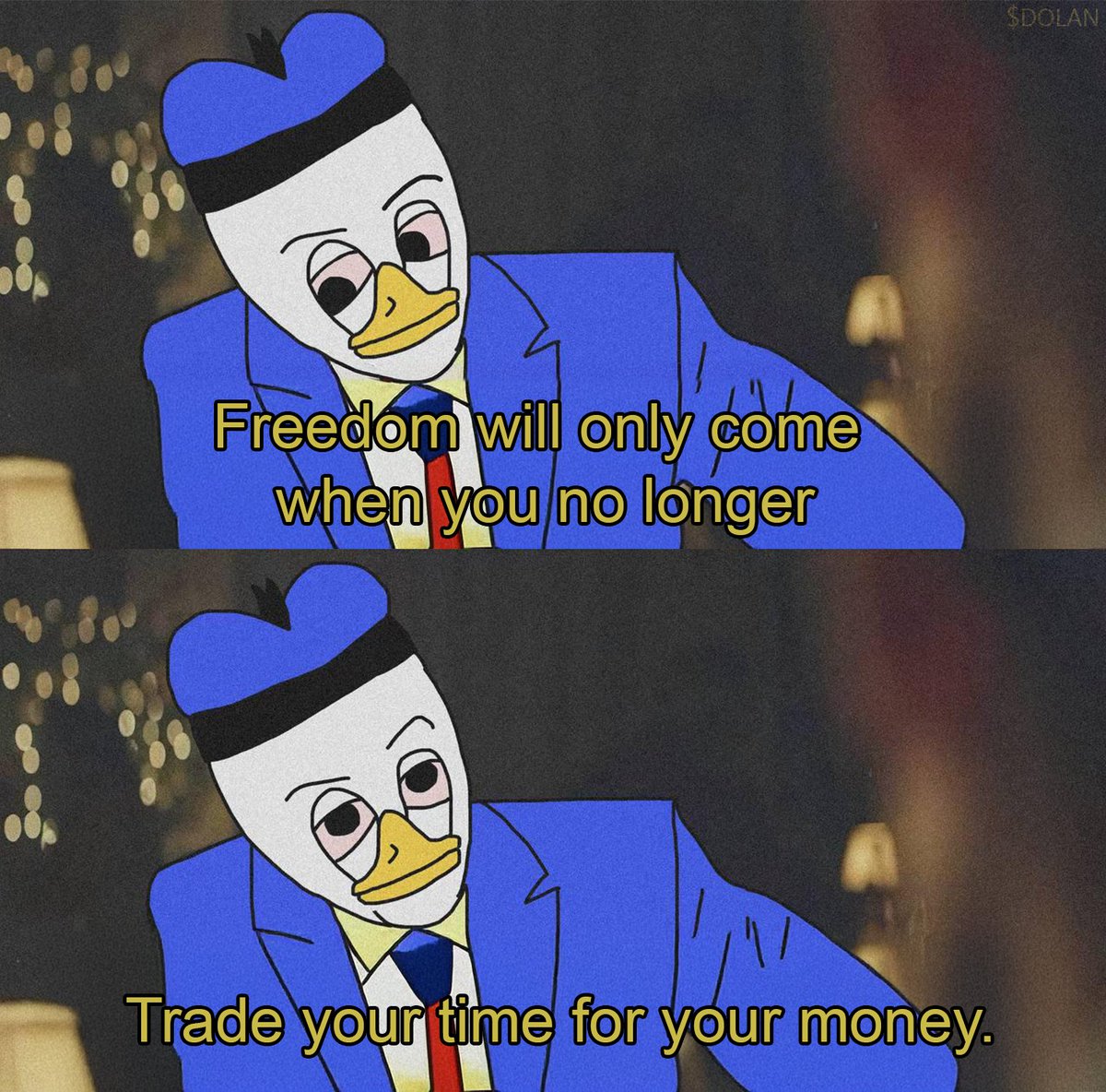 Day 306 of sharing wisdum from the ducc 🦆 
$DOLAN