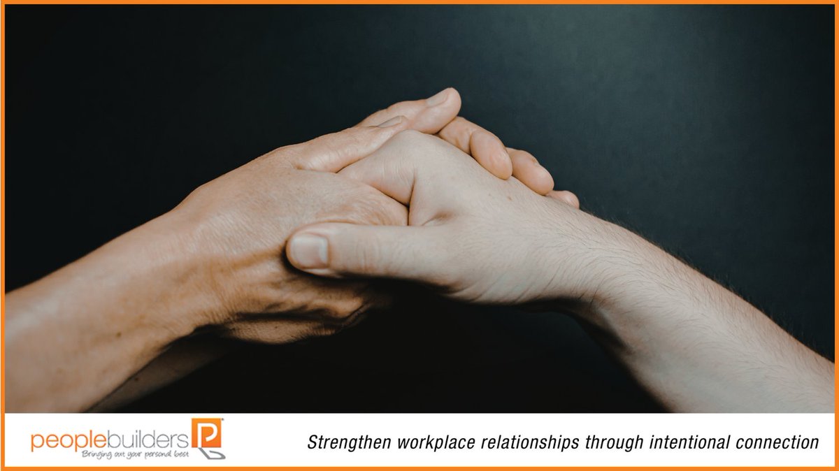 PeopleBuilders's tweet photo. Strengthen workplace relationships through intentional connection. Listen, value perspectives and show genuine interest. Small gestures build trust, warmth and respect daily. #buildingbonds #emotionalintelligence https://t.co/sxbU1H9LAV