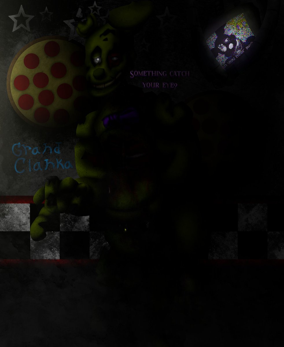 GrandClankaArts's tweet photo. And now-
Thing I did, the second set are just bc the FNAF 2 movie came out.
I personally dubbed this trap Scoptrap, totally not bc I based it on a particular phobia or whatever-
(I based him also on how I act out Springtrap on VRC)
#springtrap  #fnaffanart #fnaf2movie #fnaf3 https://t.co/cbyq4j7OwA