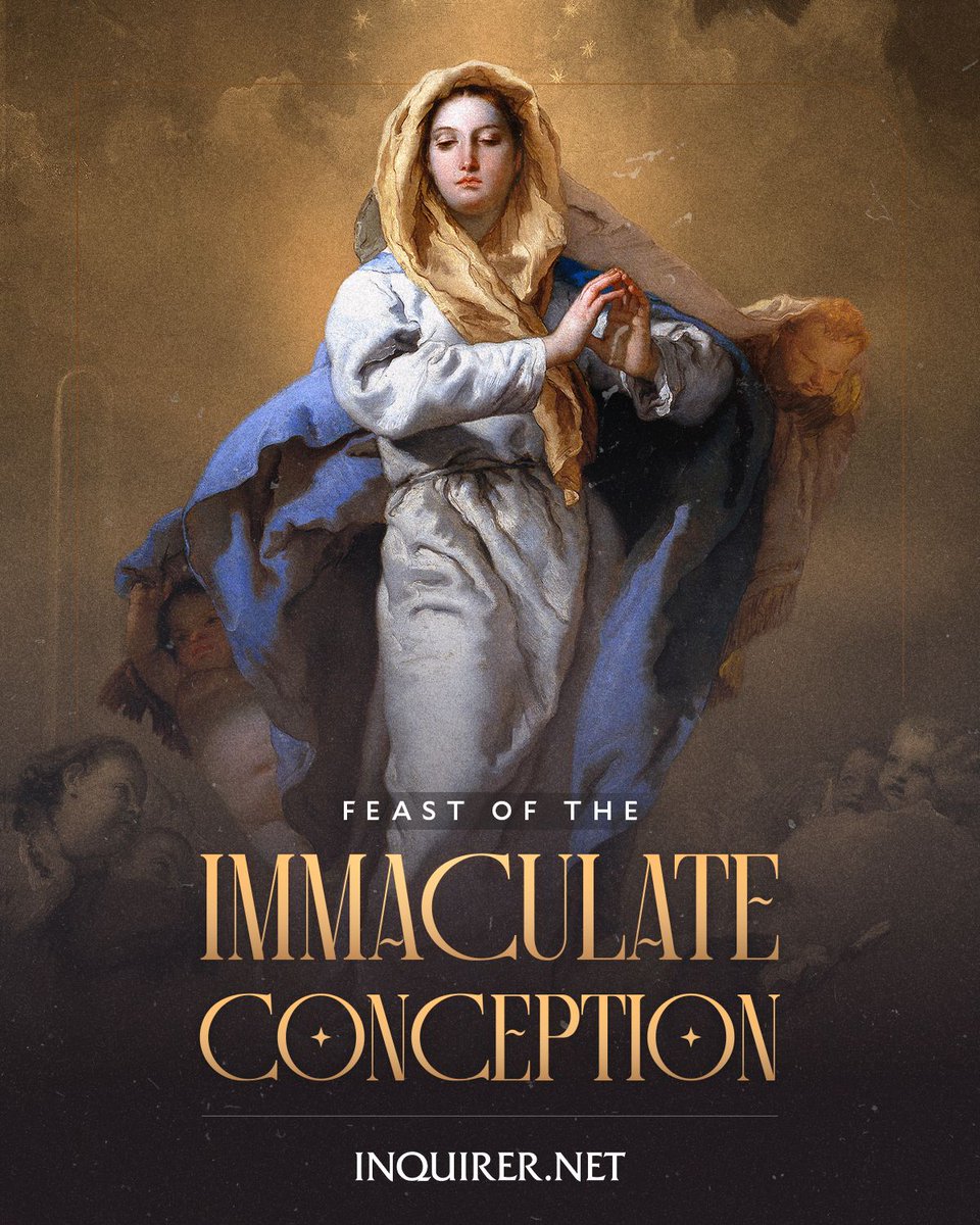 BLESSED ARE YOU AMONG WOMEN 🙏

Today, Dec. 8, is the Feast of the Immaculate Conception. We remember Mary’s holiness and example of faith.