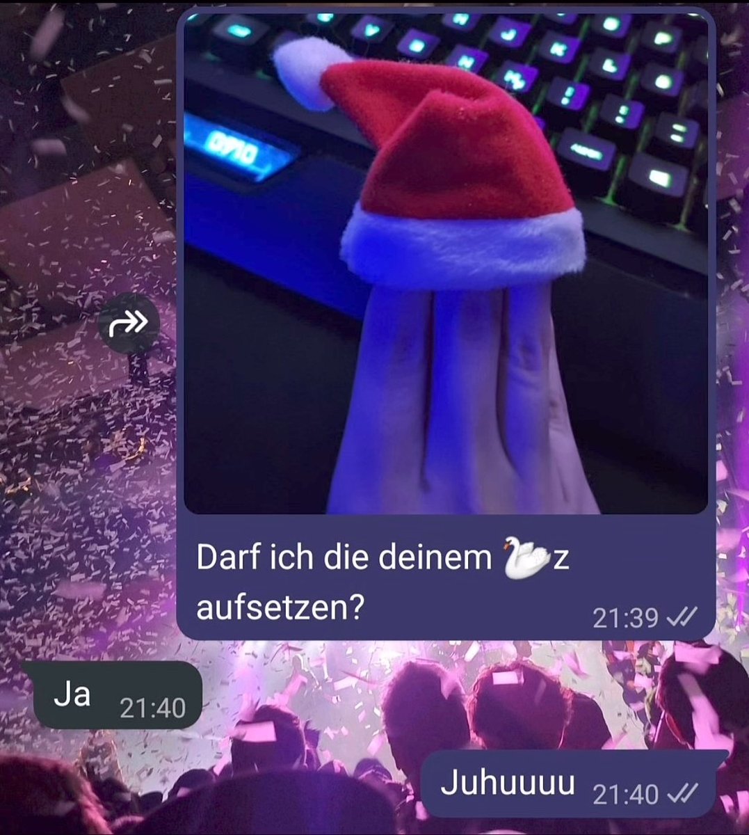 Ich kann's nicht beweisen aber ich weiß das zwei bestimmte Menschen hier  solche Konversation führen