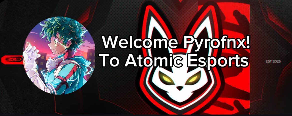 PyroK6447's tweet image. It’s official I joined Atomic Esports