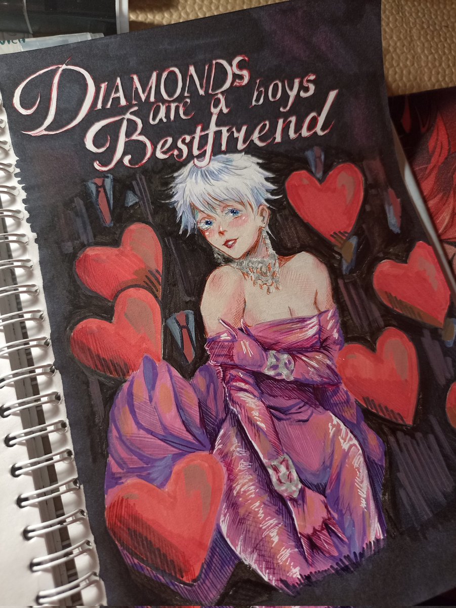 i didn't have time to finish it today 😞 sorry satoru your bday art'll be later 😭😭