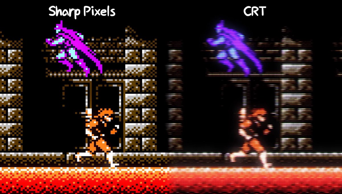 CRTpixels's tweet photo. Gotta celebrate @NoodleVEV’s  work on this Scanline Sunday as well, because damn he included some genuinely well-shot examples https://t.co/Ie7sRbRYk5