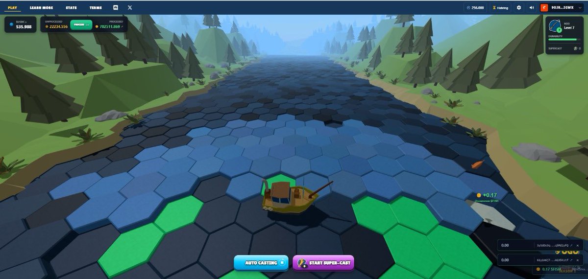 viniciusguilera's tweet image. 🔥 Playing @FogoFishing on @fogo by @RobertSagurton and the experience is insane. Everything is instant, gas-free and super smooth.
🎣 Catching $FISH, upgrading gear and playing with zero lag is seriously addictive. Loving it!
#FogoChain #FogoFishing #CryptoGaming