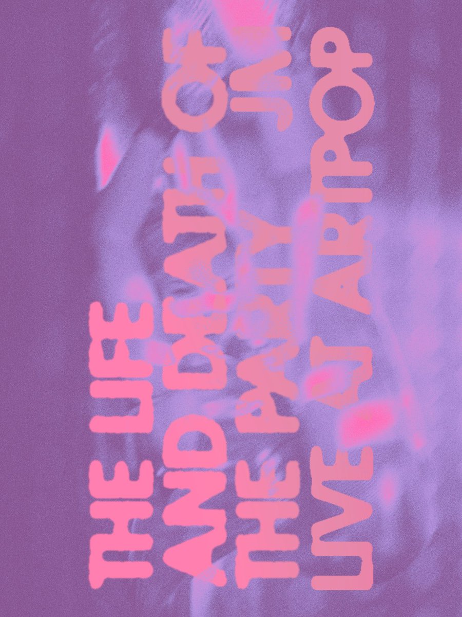 jmpositions's tweet photo. the life and death of the party 

live at artpop

@ARTPOPBLD https://t.co/IsaelWYEnG