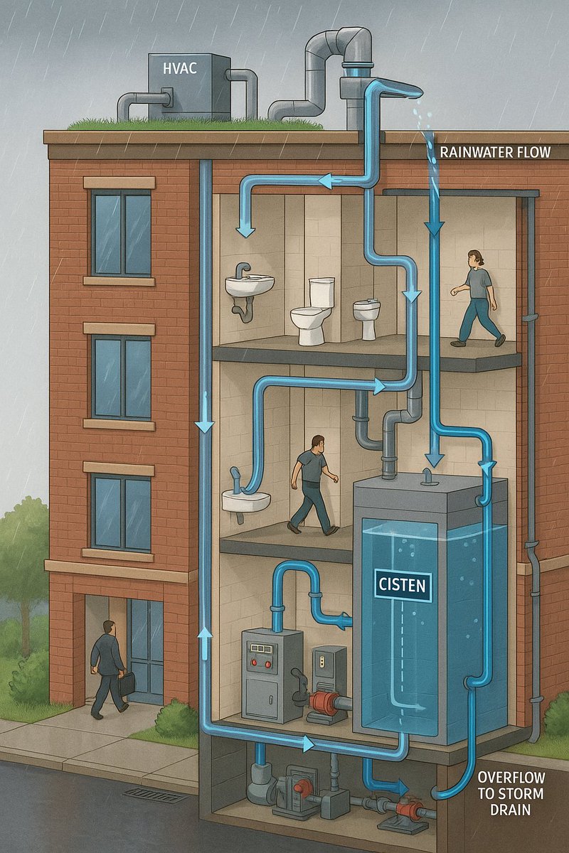 CANLDistributi1's tweet photo. Rainwater = free water.
Harvest it. Use it. Save money. #Rainwater #WaterEfficiency #Sustainability
#GreenBuildings #ESG #BuildSmart #CRE
#EcoDesign #ClimateResilience https://t.co/b1vysyWfIW