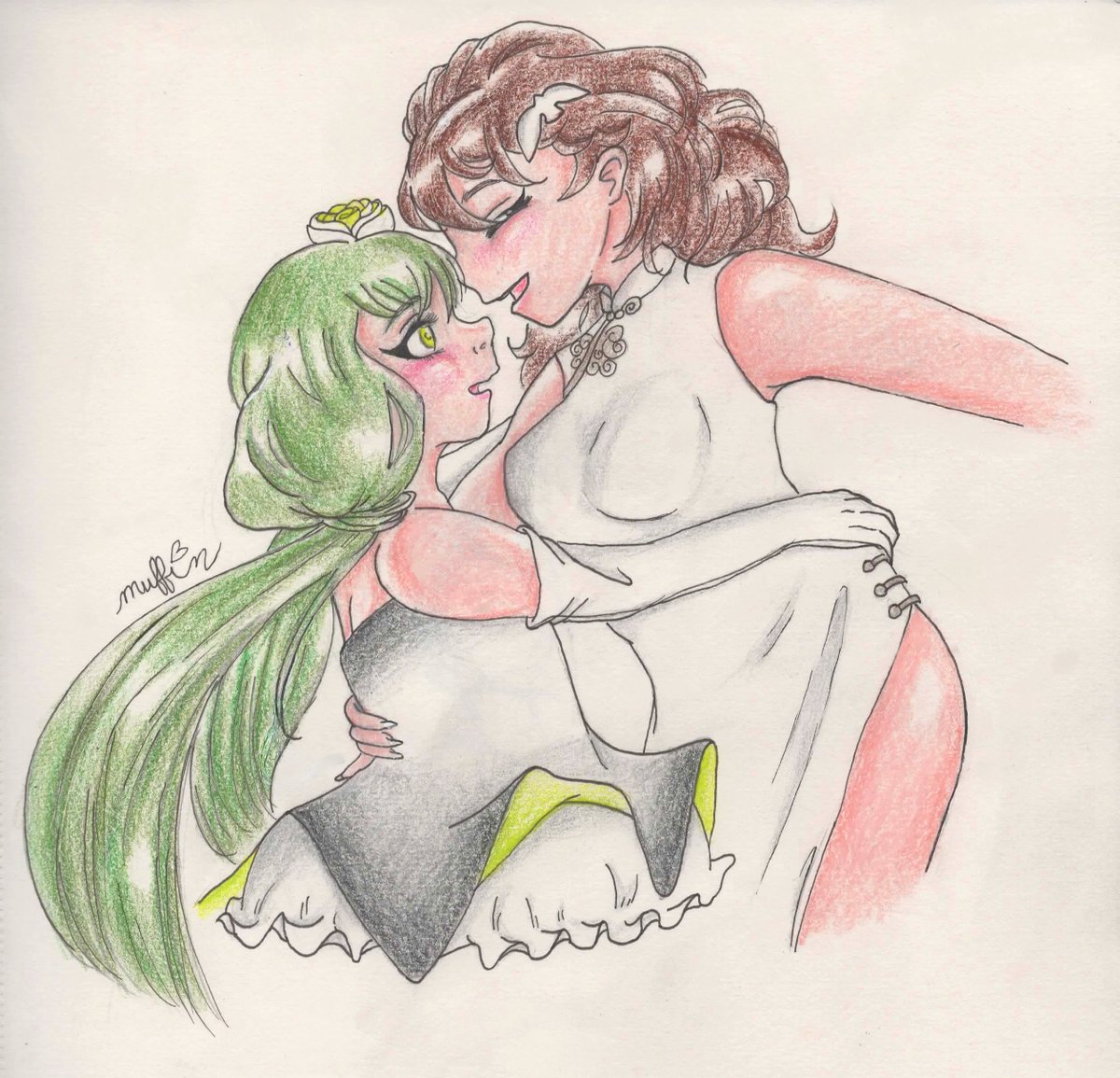muffindaydream's tweet photo. [gatchaman crowds, #gatchamancrowds] (2018)

Hajime and Utsutsu in fancy dresses https://t.co/ZXJAAyyef5