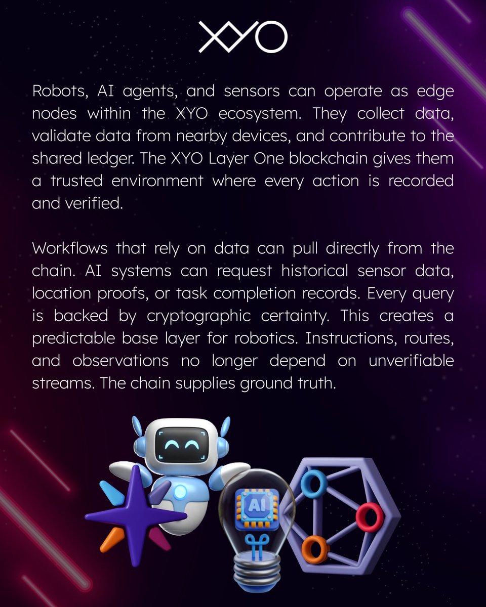Data is critical to everything. XYO Layer One is a better way to deploy it  than traditional systems. As AI and robotics become part of our daily  lives, as humanity has predicted