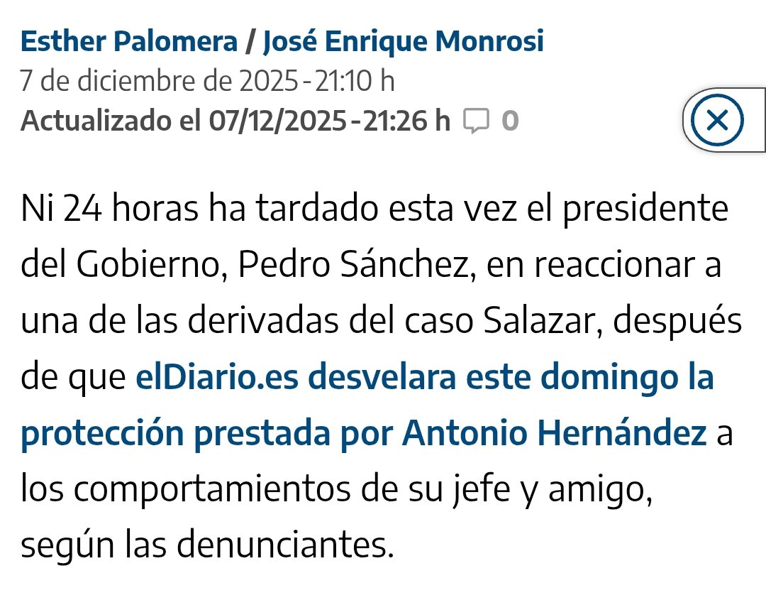 OJO A CÓMO INFORMA ESTHER PALOMERA

LE HA FALTADO PONERLE UN EMOJI CON PALMAS A SU PEDRO