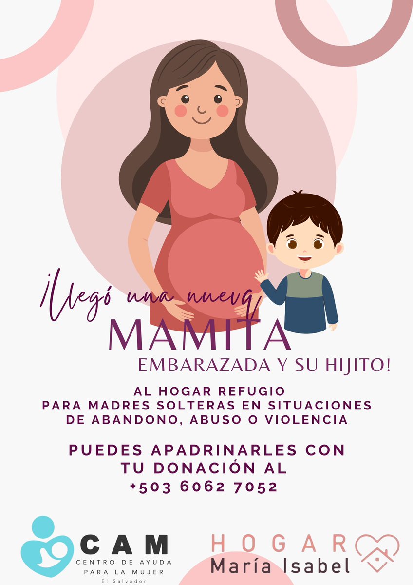 🙌 ¡Llegó una nueva mamita de 32 semanas con su niño de 2 años al Hogar María Isabel!

¿Quieres apoyar?
✅ Víveres
✅ Implementos para mamás y bebés
✅ Donación monetaria o mensual 💳

Más info: wa.link/1ez1xg
#SiALaVida