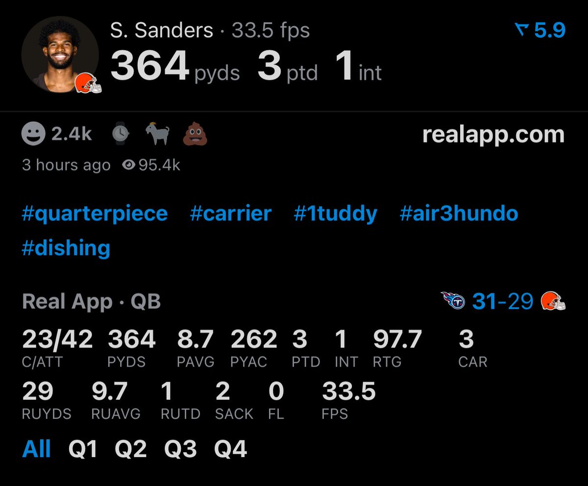 SHEDEUR SANDERS BREAKOUT GAME