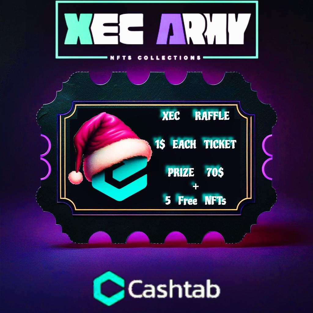 psyman169's tweet photo. π#XEC FANS CHRISTMAS RAFFLE
πTickets $1 β prize pool: $70 + 5 FREE NFTs.
π₯5 sold, 95 left!
Letβs keep the momentum rolling, #XECARMY
Can we empty the board before Christmas hits? π
β¨
Jump in & grab your spotπ
https://t.co/Q2NJrSMI9Q https://t.co/uDcJdLbUZR