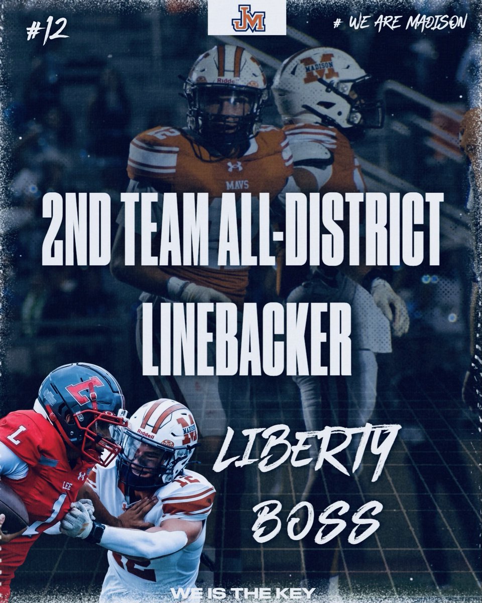 JMadison_FB's tweet photo. Congratulations to our 2nd Team All-District Selections. https://t.co/FxxdQ7az15