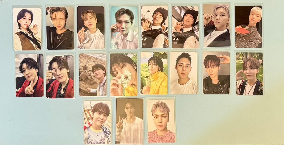 urikabangph's tweet photo. WTS LFB PH

SEVENTEEN ASSORTED PHOTOCARDS SET

TAKE ALL ₱1700 (19pcs)
Free: Wonu beret

MOP: Gcash
DOP: PAYO
MOD: J&amp;T or SDD
Loc: caloocan

svt seventeen pc rpcs official pob photocard scoups jeonghan joshua hoshi woozi wonwoo the8 mingyu seungkwan vernon dino stf right here https://t.co/amffOmYGEC