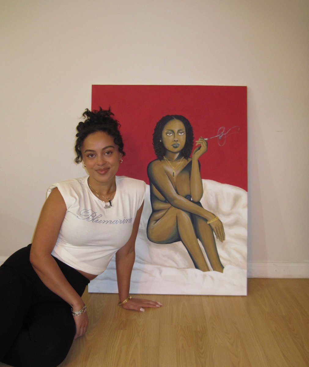 extraoxtailpls's tweet photo. “Let me be” 30x40 inches, Acrylic on Canvas. So proud of this piece https://t.co/nuBA805iG7