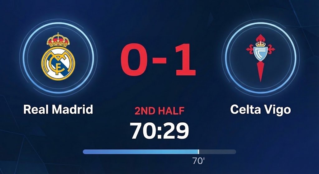 InYourFootball's tweet image. Hello Real Madrid, are you really going to lose against Celta Vigo? Played like a small team today so far. Do better.