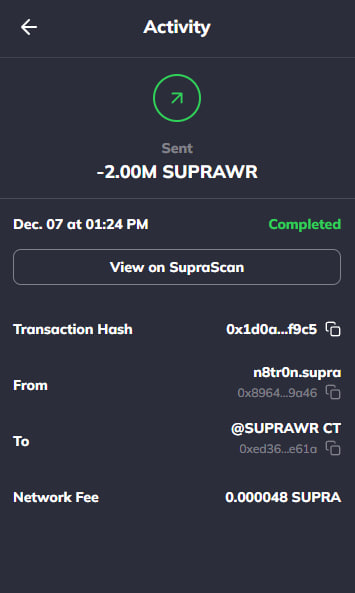 SynthwavLabs's tweet photo. 📢 $SUPRAWR CT Update 📢

💰Just added 2,000,000 $SUPRAWR to the Community Treasury.

💪 This strengthens the foundation, supports future initiatives, and keeps the #RAWRpack moving in the right direction.

@SUPRA_Labs @AtmosProtocol onward! RAWRRR! 🦖 https://t.co/N7G3Z0L5hx