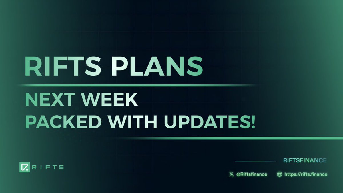 Rifts Protocol — Next Week’s Plans

Next week brings a set of meaningful improvements to Rifts Protocol—more stability, clearer documentation, faster navigation, and the groundwork for our next stage of adoption. Here’s what’s coming:

• Monorifts
Rolling out Monorifts, enabling