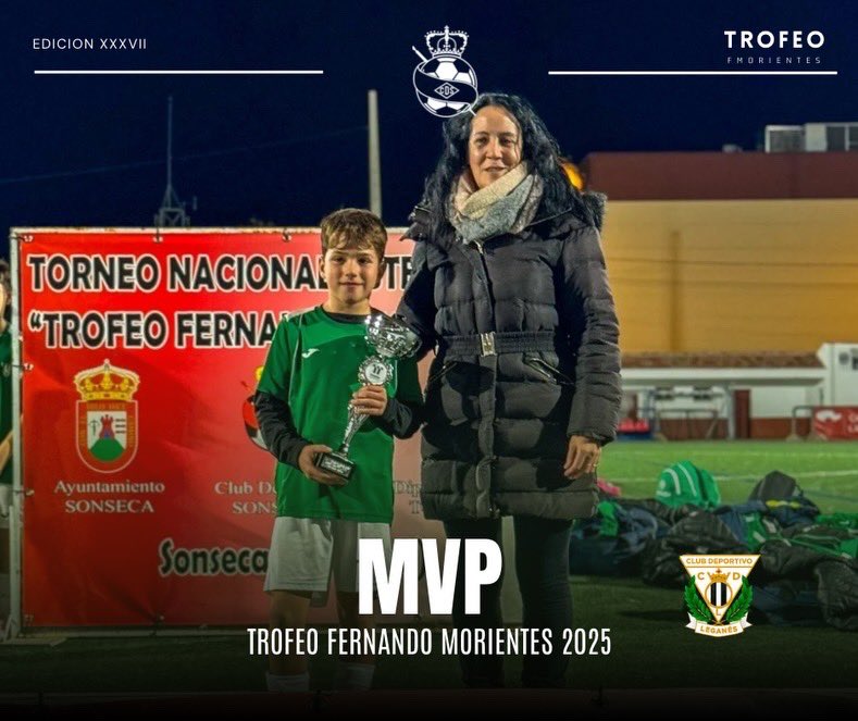 trofeofm's tweet photo. 🏟️ 𝙏𝙍𝙊𝙁𝙀𝙊 𝙁𝙈𝙊𝙍𝙄𝙀𝙉𝙏𝙀𝙎 | ALEVINES 

Gracias familias y a todos los equipos participantes por otro día para recordar🤩

MVP: Daniel Vela (@ayuntamiento_herencia ) 😎🔥 https://t.co/jl2Q84DQNz