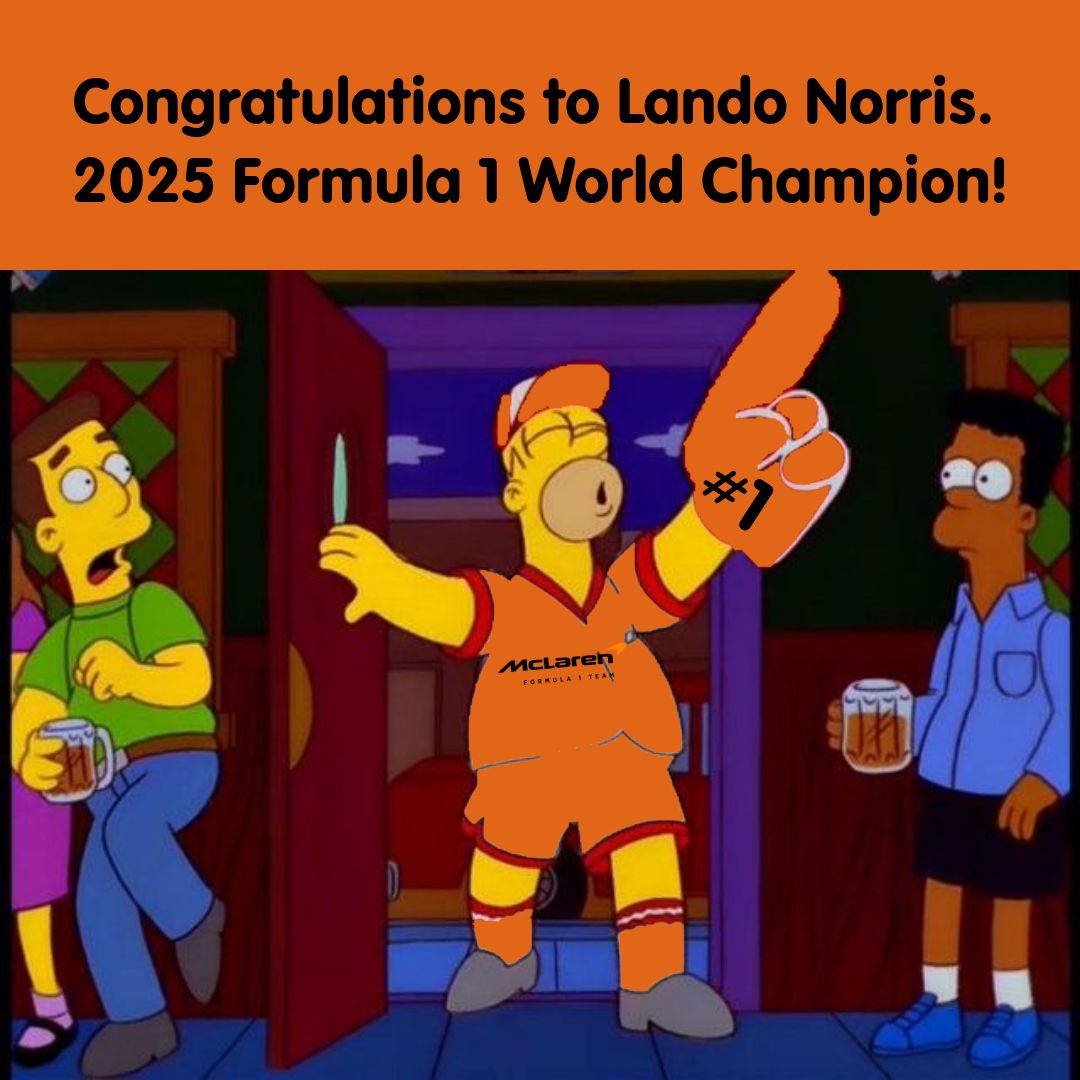 Not gonna lie, may have looked like this while in a crowd waiting to see my niece's dance show as he crossed the line...

#F1 #AbuDhabiGP <a href="/McLarenF1/">McLaren</a> <a href="/LandoNorris/">Lando Norris</a>