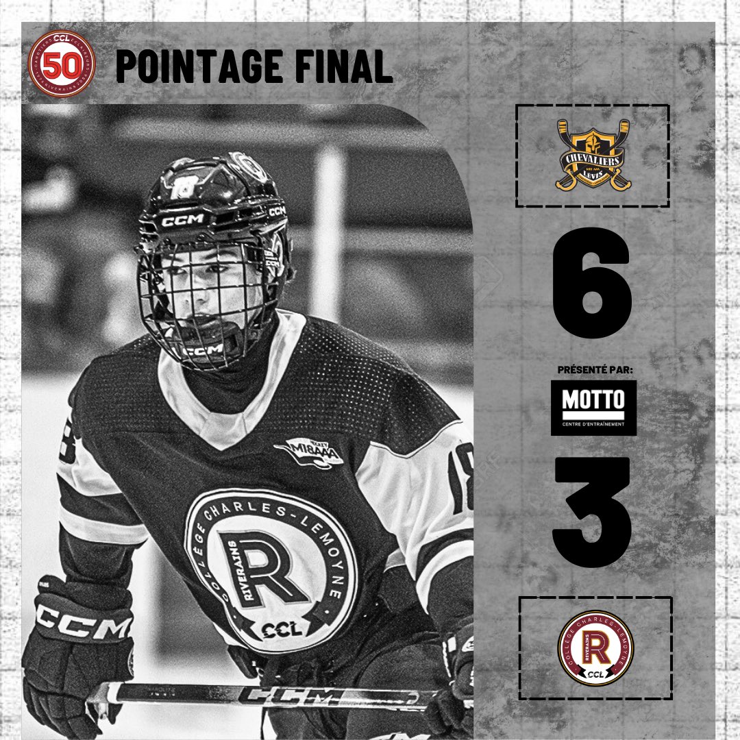 POINTAGE FINAL | 🏒

Les Riverains s'inclinent par la marque de 6-3 contre les Chevaliers.

Nathan Riendeau, Nathan Roy et Logan Szabo ont marqué pour la troupe d'Olivier Latendresse.

#attaquerladversité #gorivsgo