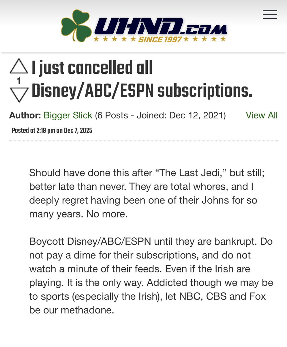 BoardGeniuses's tweet photo. This #NotreDame fan is going to teach Disney a lesson! #BoycottEverything https://t.co/J1QEtUg3xj