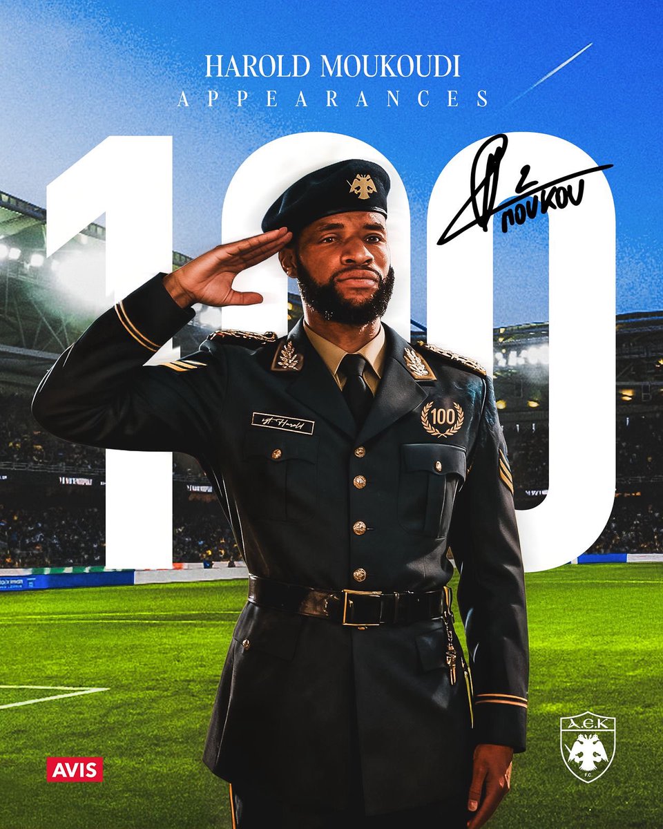 𝐇𝐀𝐑𝐎𝐋𝐃 𝐌𝐎𝐔𝐊𝐎𝐔𝐃𝐈 𝟏𝟎𝟎 

#aekfc #aekfcseason2025_2026 #slgr