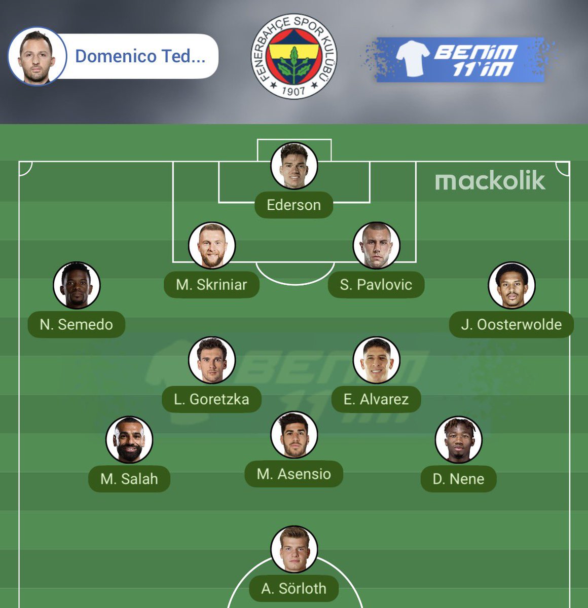 Gs çok iyi gitmiyor, ikinci bir alternatif yaratmak lazım, ne olur ne olmaz Aman ha aman  kazara Fenerbahçe şampiyon olur filan aman haa
Diyerekten bu senede TS yi yarışa ortak ettiler. Ocak ayında şu tarz bı kadro kurman lazım ki bu zalim ordusu ile mücadele edesin.
<a href="/Fenerbahce/">Fenerbahçe SK</a>