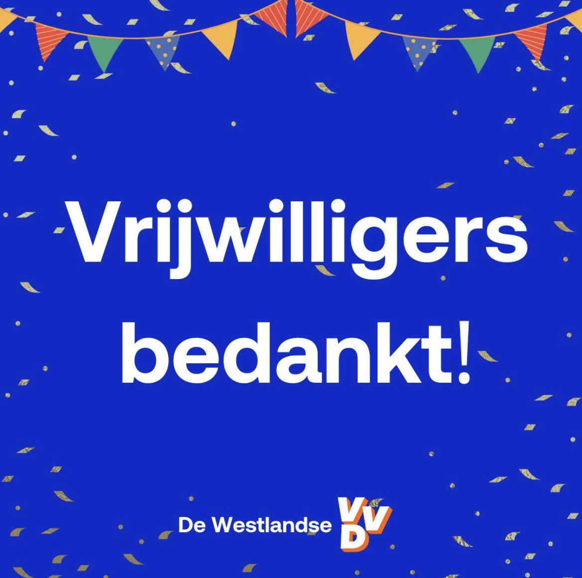 Vandaag is het de Dag van de Vrijwilliger! Een mooi moment om stil te staan bij de tienduizenden vrijwilligers die elke dag actief zijn in Westland. 

Wat je ook doet om bij te dragen aan het welzijn van de medeWestlanders; bedankt voor jouw vrijwillige inzet. 🙏🏼