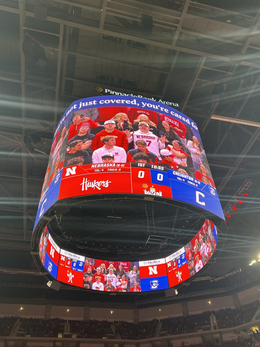 I-80 Rivalry 🔴🔵 

Huskers vs. Blue Jays tipping off in 10.

#Nebraska looks to stay unbeaten.

<a href="/Channel8ABC/">Channel 8 KLKN-TV</a> <a href="/HuskerMBB/">Nebraska Men's Basketball</a> <a href="/BluejayMBB/">Creighton Men’s Basketball</a>