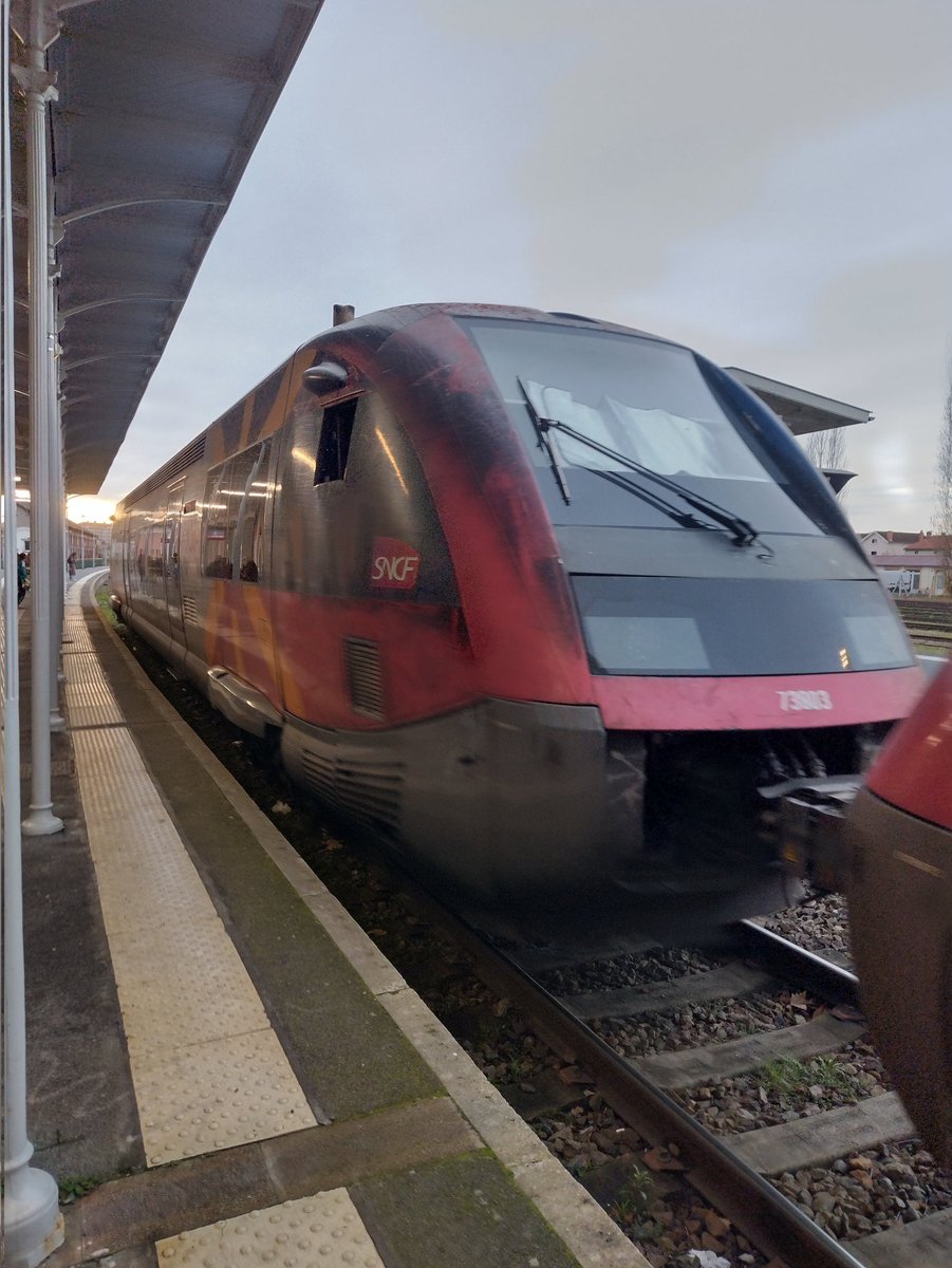 KaoriUmi's tweet image. Así mi día en tren.
Saludos amigos.  
#Albi