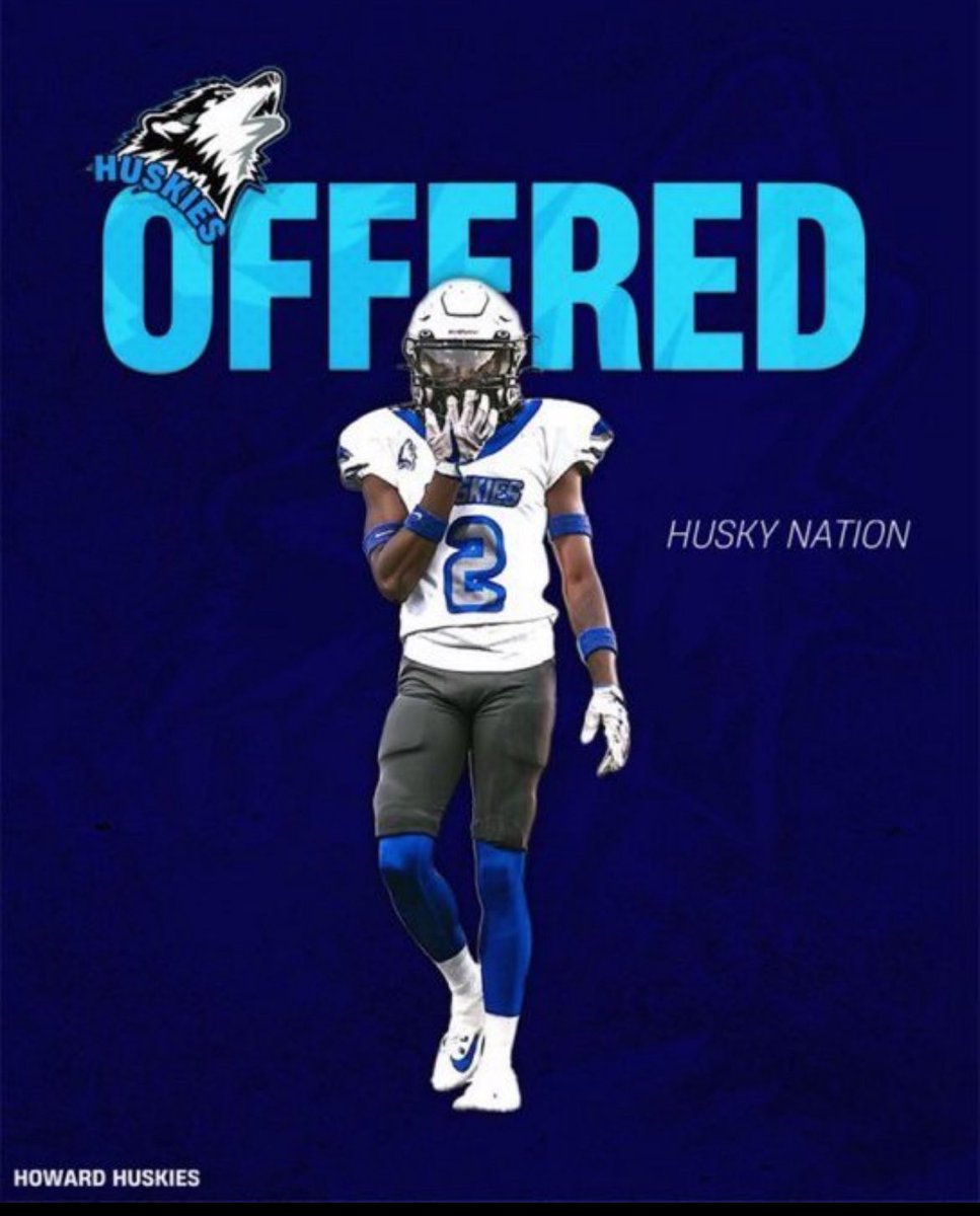 JeromeLennon78's tweet image. Blessed to receive an offer from the Howard Huskies!
All glory to God 🙏🏾
Locked in and grateful for every opportunity. @coachhoward22w @HowardHuskies1 @Coachmck74 
#AG2G #Huskies #RecruitReady #AGTG