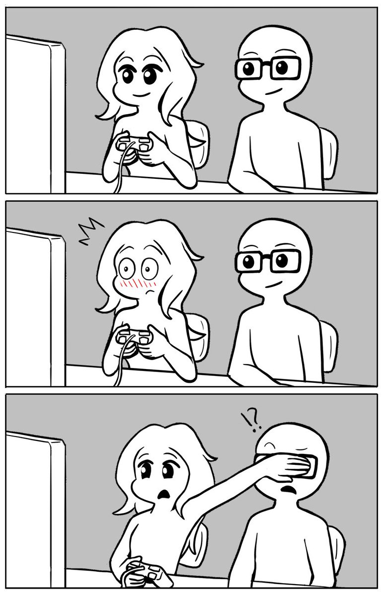 Funny anecdote, when a friend of mine playtested the game and we got to this part, she instinctively did this to me ... even though SHE KNEW THAT I ANIMATED IT, lmao